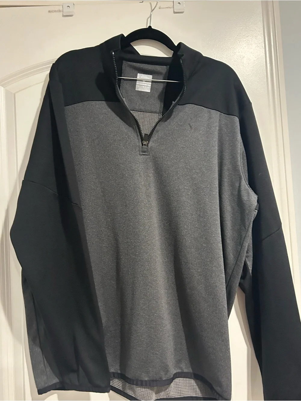 Callaway Black & Charcoal Heather Golf Pullover